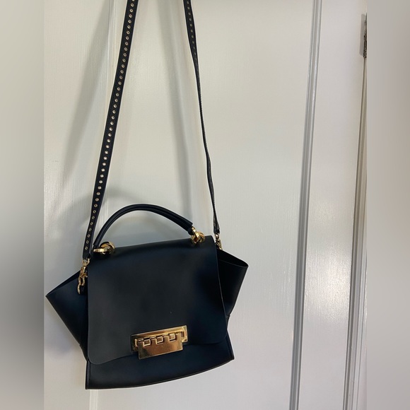 Sac Bandoulière En Cuir Zac Posen Eartha - Noir - Mini Format Tendance